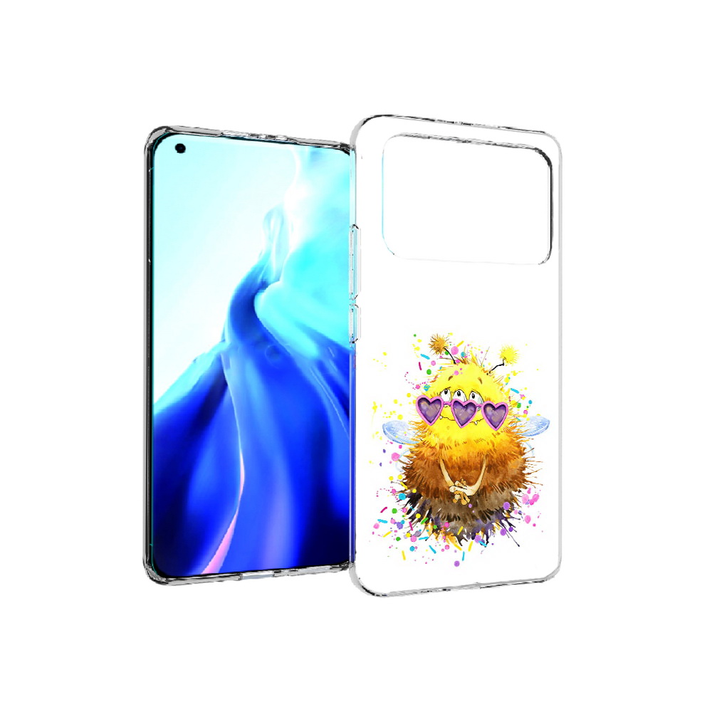 

Чехол MyPads Tocco для Xiaomi Mi 11 Ultra Пушитый шмель (PT160500.261.143), Прозрачный, Tocco