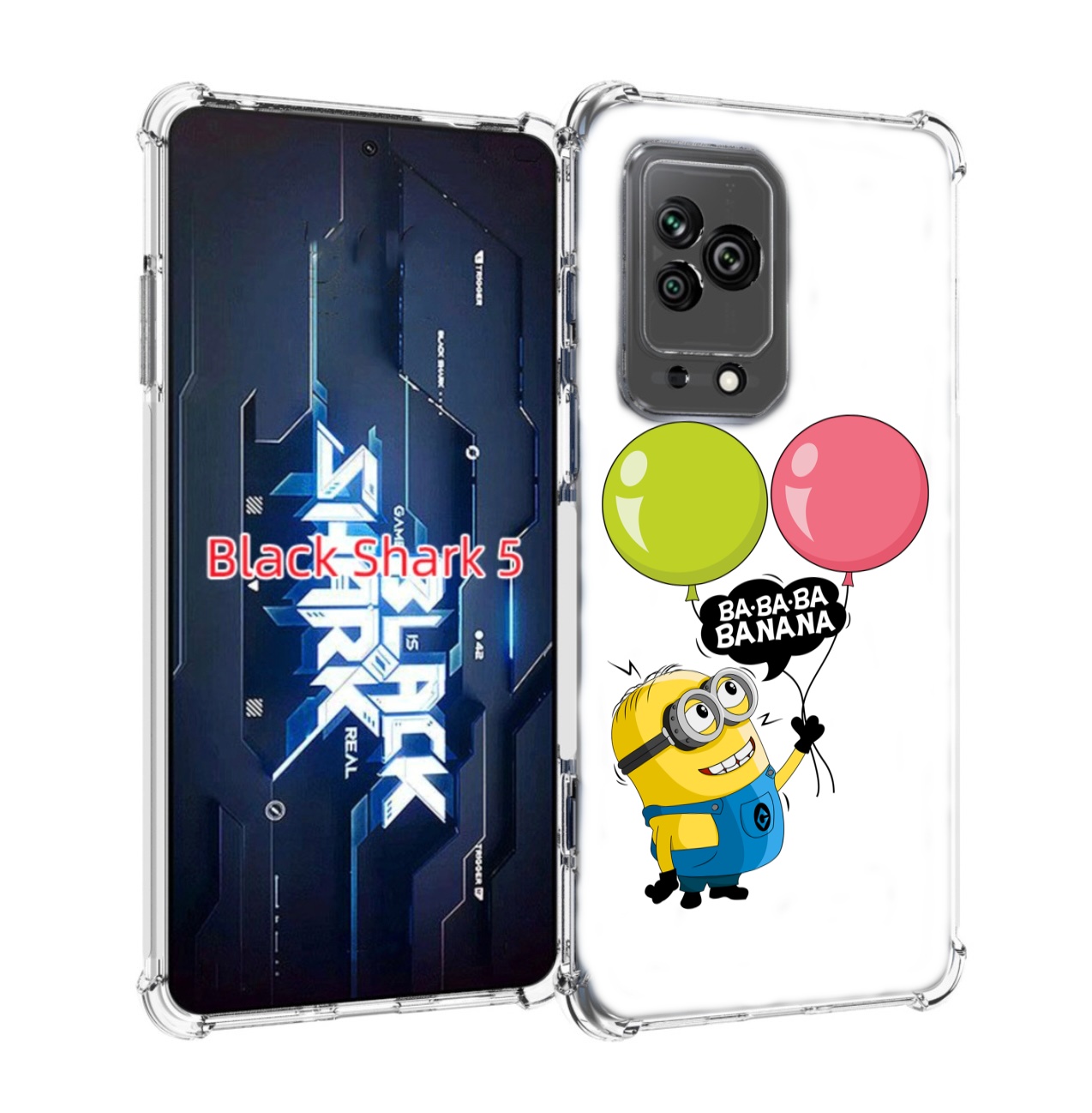 

Чехол MyPads миньон-с-шариками для Xiaomi Black Shark 5, Прозрачный, Tocco