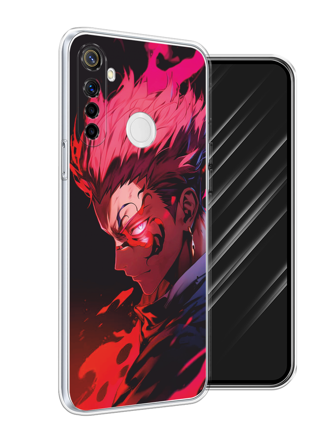 

Чехол Awog на Realme 6i "Взгляд Сукуны", Розовый;красный;черный, 252950-1