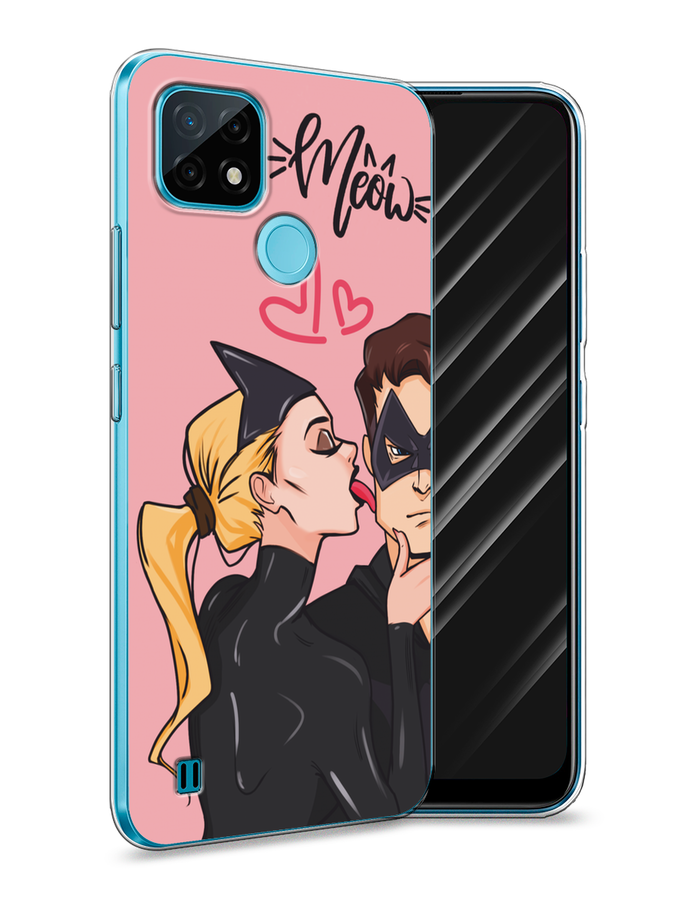 

Чехол Awog на Realme C21 "Kiss of Cat Woman", Розовый;черный;бежевый, 254950-1