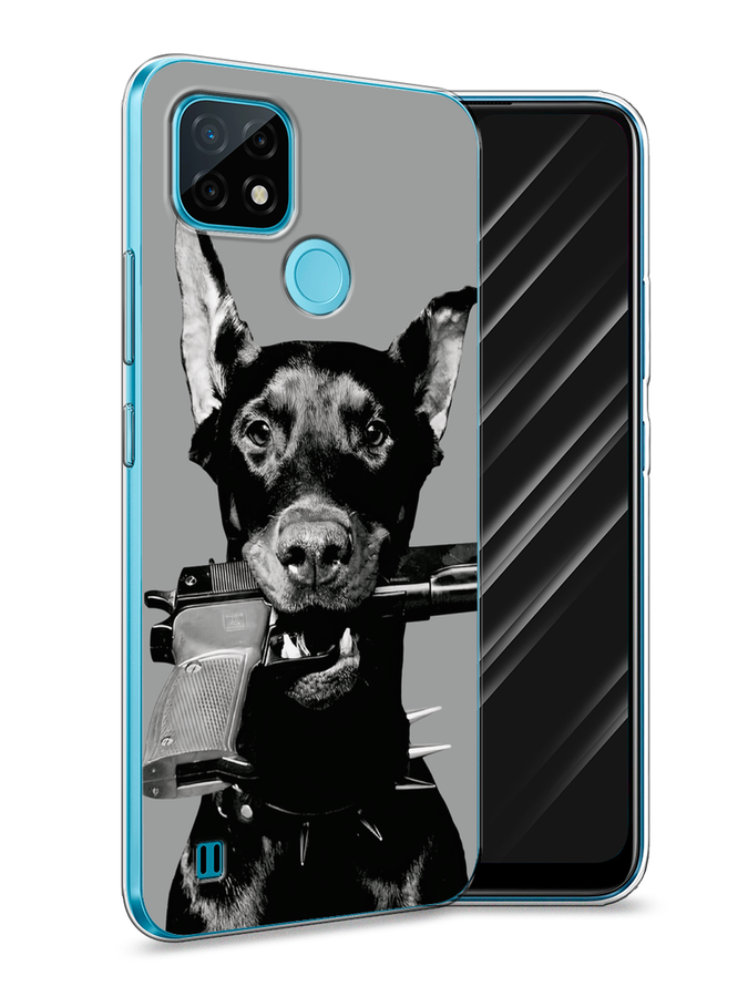 

Чехол Awog на Realme C21 "Доберман", Серый, 254950-1