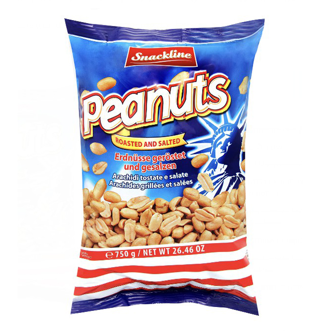 

Арахис Snackline жареный с солью 750 г