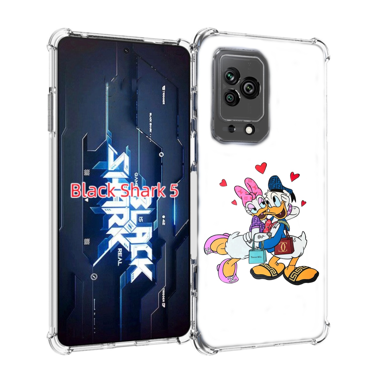 

Чехол MyPads модные-влюбленные-утки для Xiaomi Black Shark 5, Прозрачный, Tocco