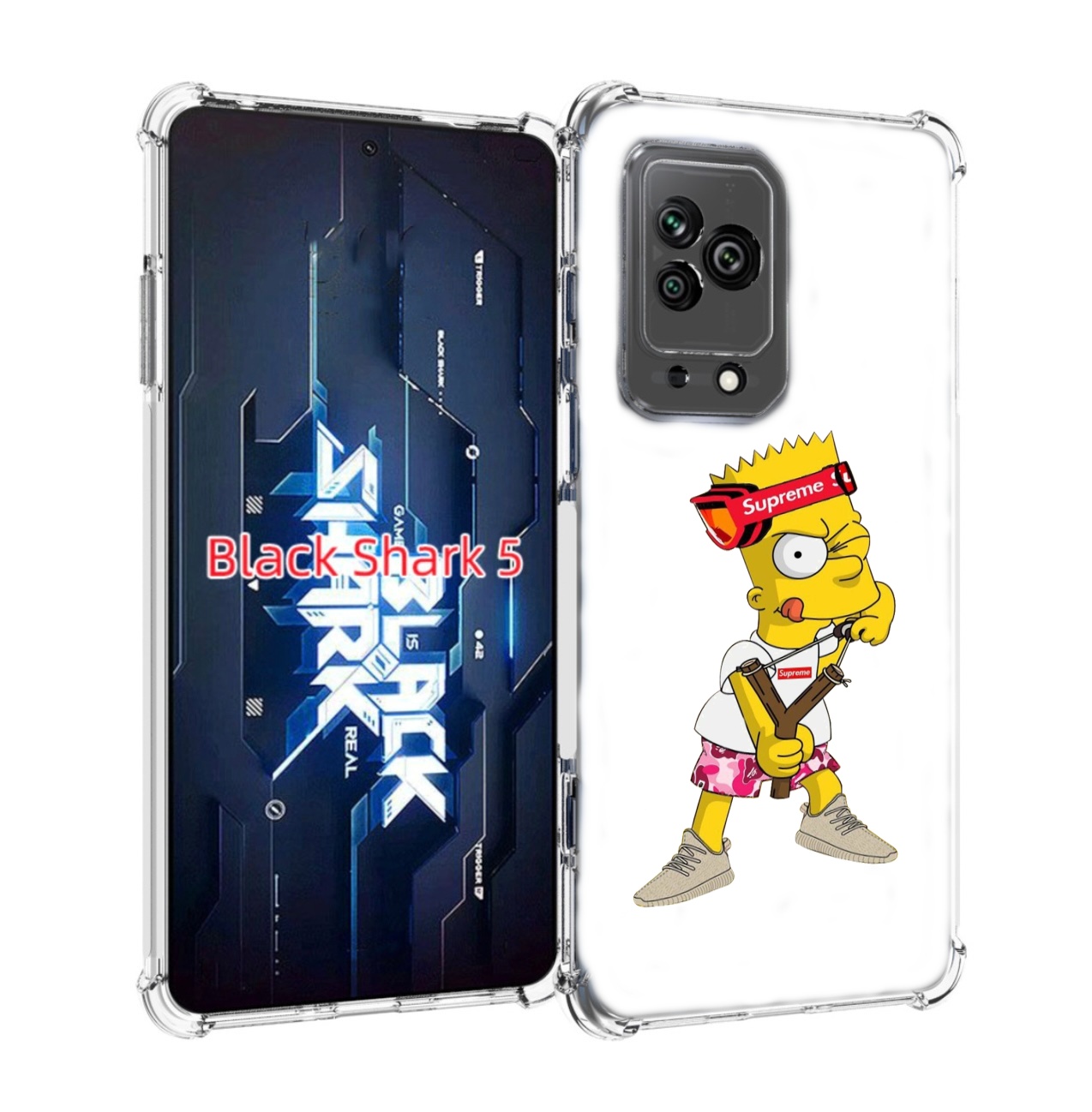 

Чехол MyPads модный-барт-симпсон для Xiaomi Black Shark 5, Прозрачный, Tocco