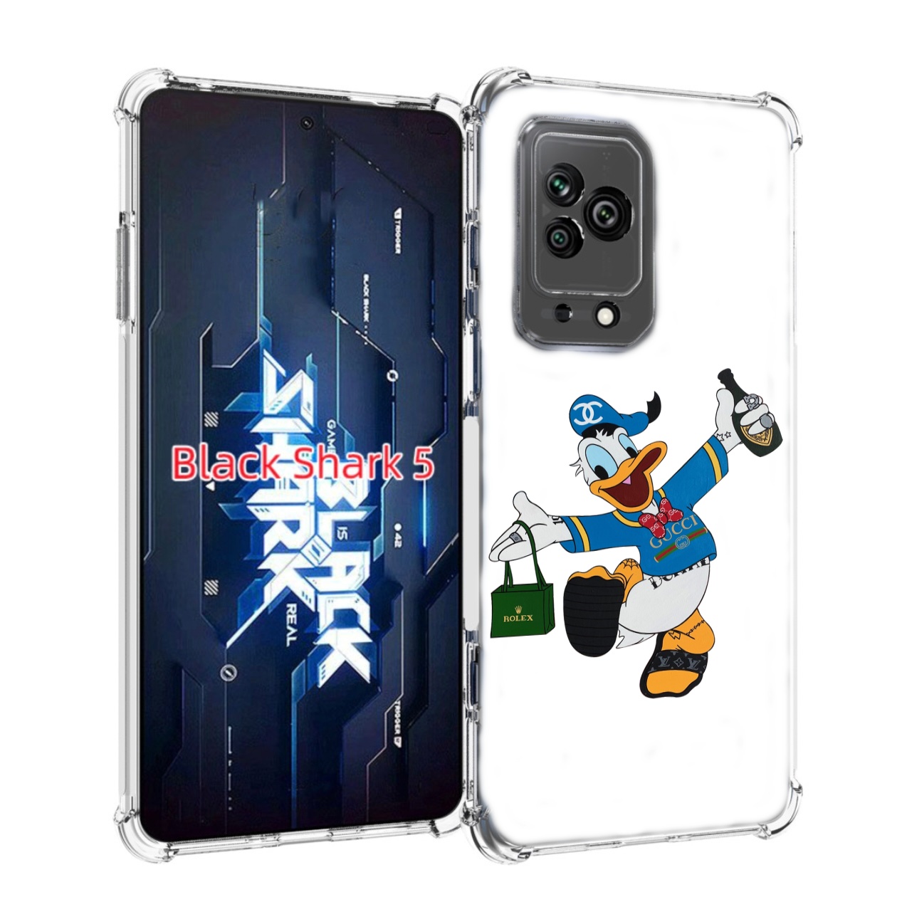 

Чехол MyPads модный-дональд-дак для Xiaomi Black Shark 5, Прозрачный, Tocco