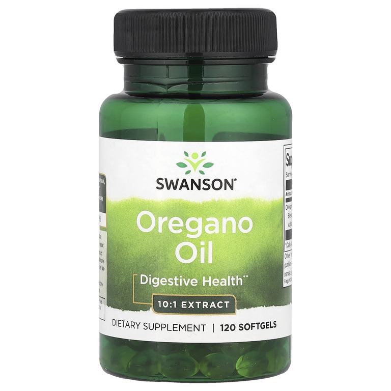 

Масло орегано SWANSON Oregano Oil 10:1 Extract мягкие таблетки 150 мг 120 шт.