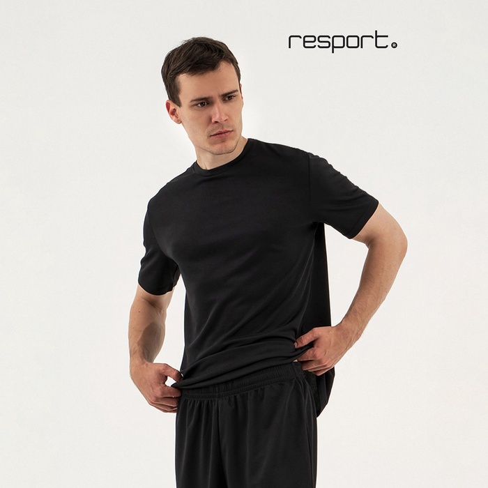 

Футболка мужская Resport 1020_1 черная S, Черный, 1020_1