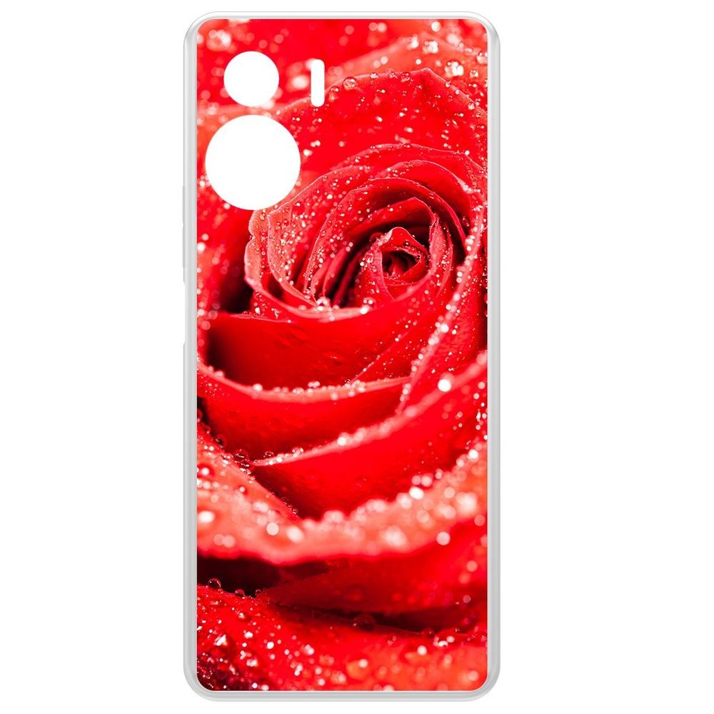 

Чехол-накладка Krutoff Clear Case Роза для Honor 90 Lite, Прозрачный