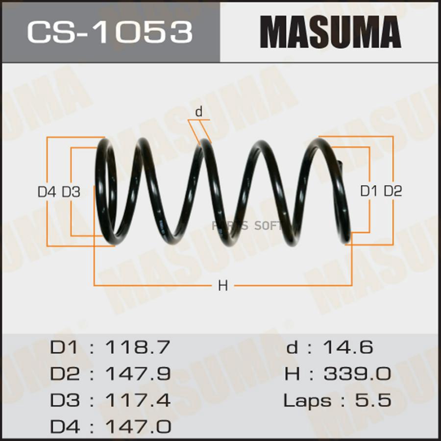 

Пружина подвески MASUMA rear IPSUM/ ACM21W