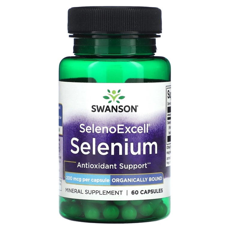 Селен SWANSON Selenoexcell Selenium капсулы 200 мкг 60 шт.