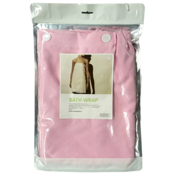 

Полотенце банное Smart Microfiber, с гибким швом и пуговицей, розовое