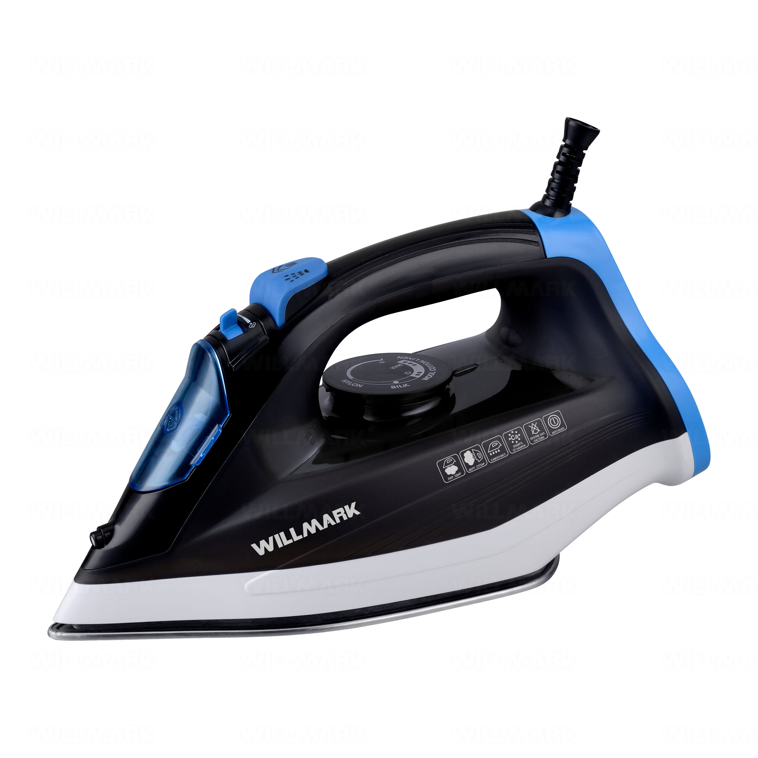 

Утюг WILLMARK SI-2405CA белый; черный, SI-2405CA