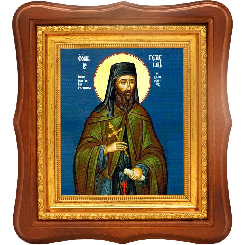 

Гедеон Каракалльский, Афонский Преподобномученик. Икона на холсте.