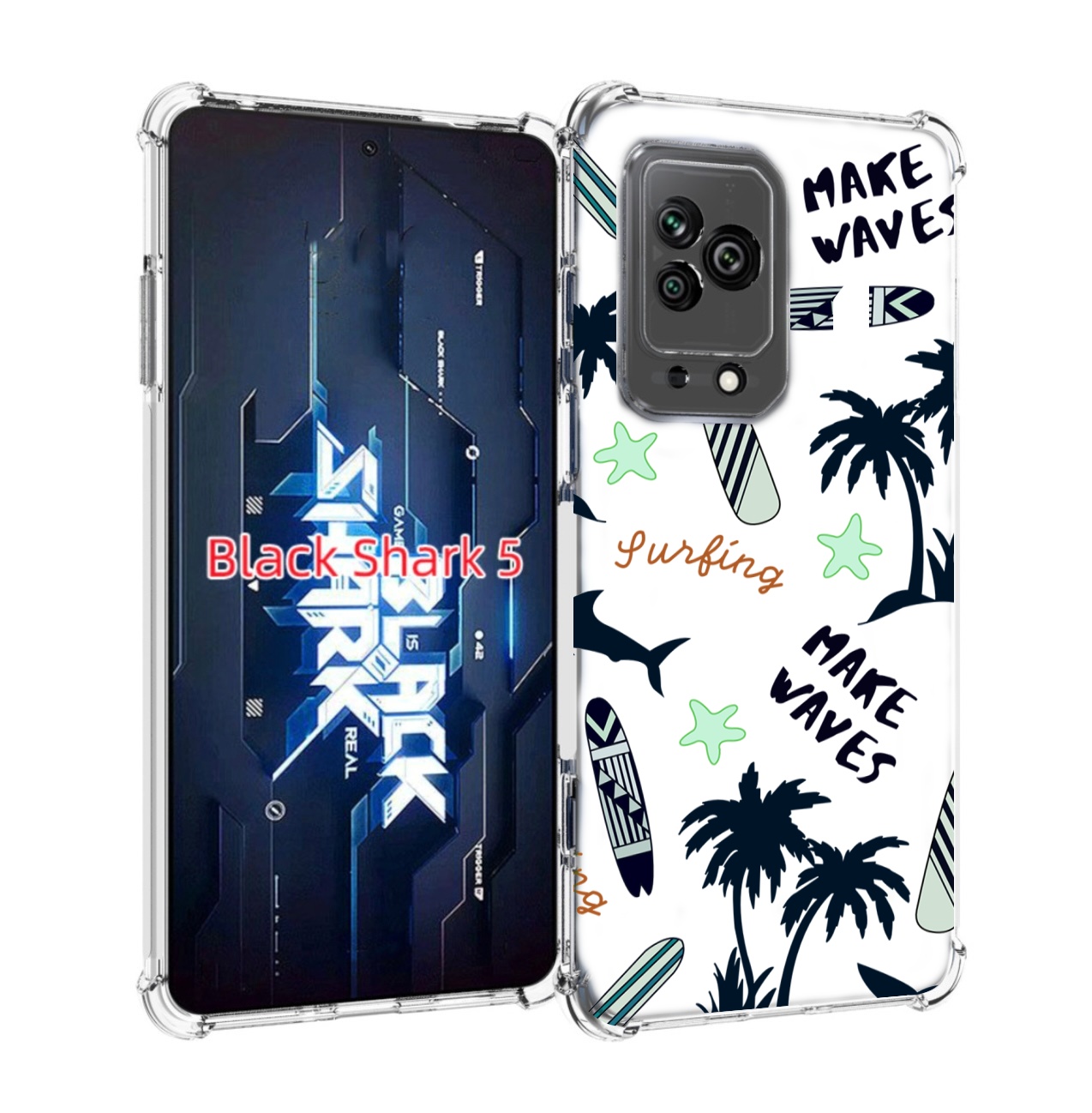 Чехол MyPads пляжная-тематика для Xiaomi Black Shark 5 Tocco