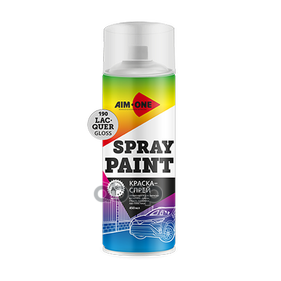 Лак Акриловый Глянцевый Aim-One Spray Paint Lacquer Gloss, Sp-Gl190, Аэрозоль, 450 Мл AIM-