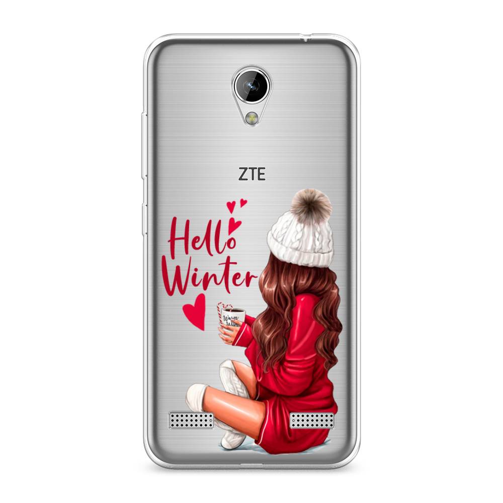 

Чехол на ZTE Blade A520 "Hello winter", Красный;белый;коричневый, 132050-5