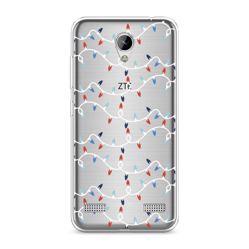 

Чехол на ZTE Blade A520 "Разноцветная гирлянда", Белый;красный;синий, 132050-5