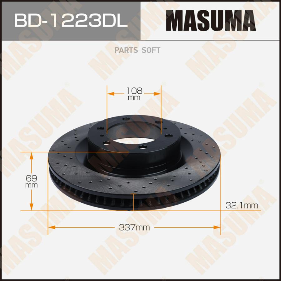 

Диск Тормозной Перфорированный Masuma Bd-1223Dl