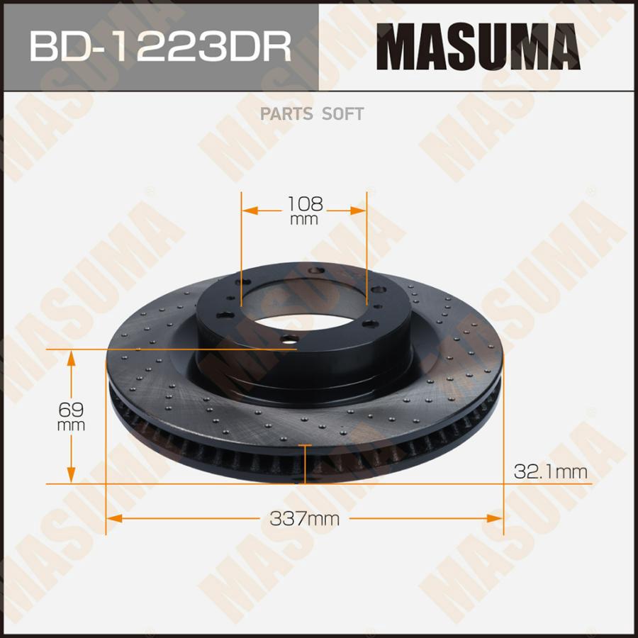 

Диск Тормозной Перфорированный Masuma Bd-1223Dr