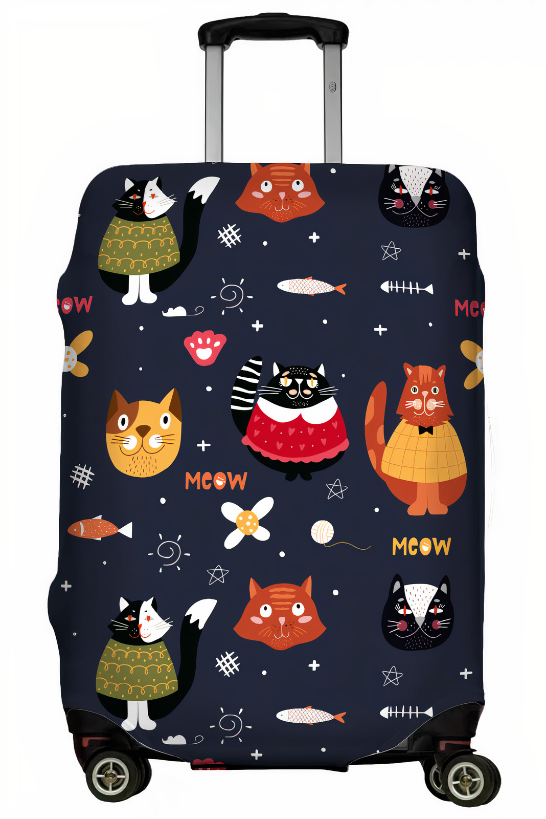 фото Чехол для чемодана lejoy lj-case-123 meow&me s