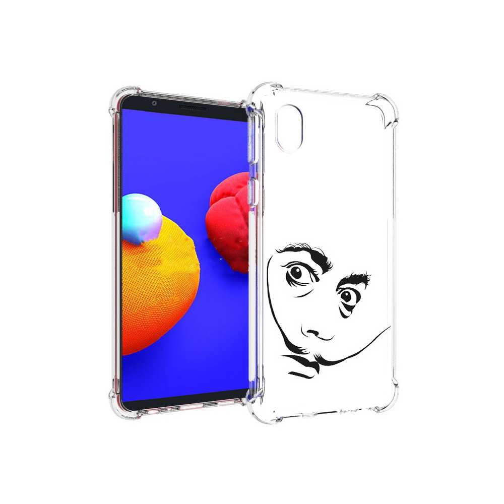 

Чехол MyPads Tocco для Samsung Galaxy A01 Core мужчина с длинными усами (PT151825.477.487), Прозрачный, Tocco