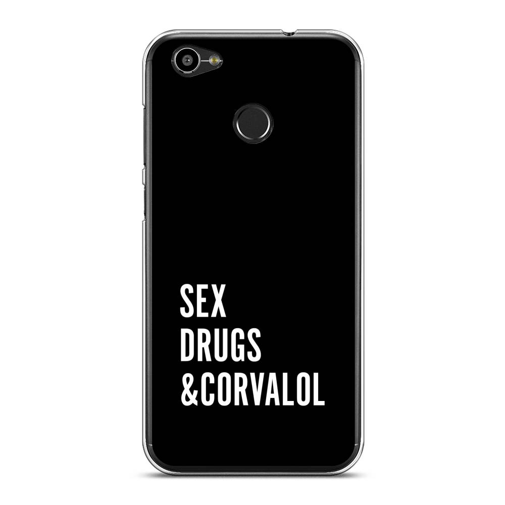 

Чехол на ZTE Blade A6 "Corvalol", Черный;серый;белый, 132350-6