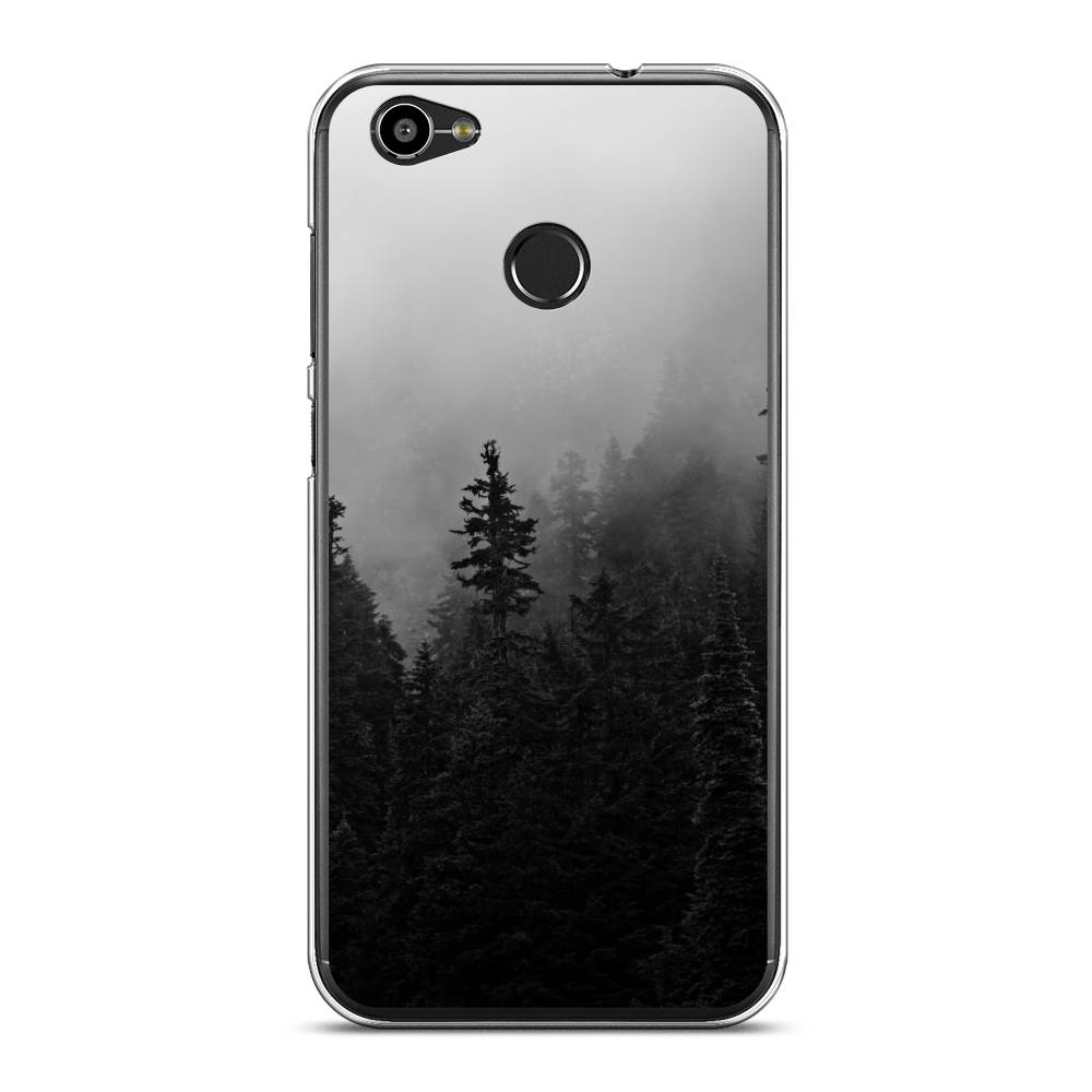 

Чехол на ZTE Blade A6 "Туманный лес", Серый;черный, 132350-2