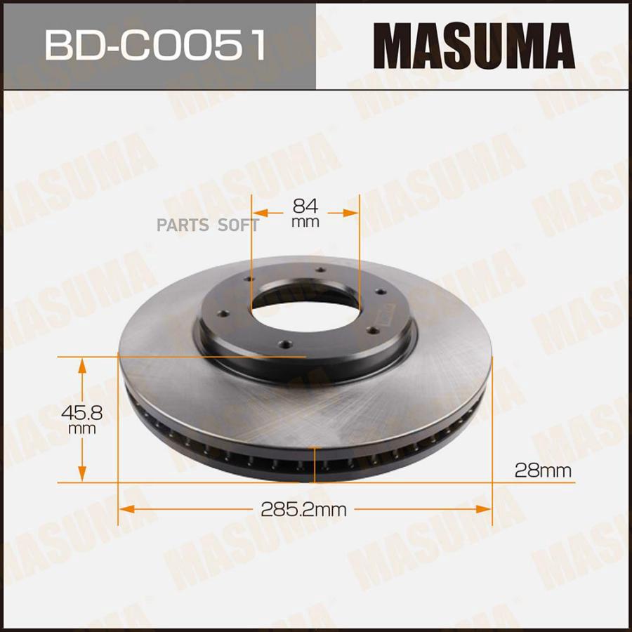 

Диск Тормозной (Упаковка 1 шт, Цена За 1 Шт) Masuma Bd-C0051