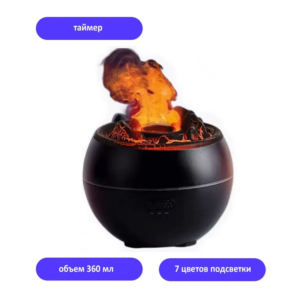 

Воздухоувлажнитель TondaShop Volcano Round черный, Volcano Round