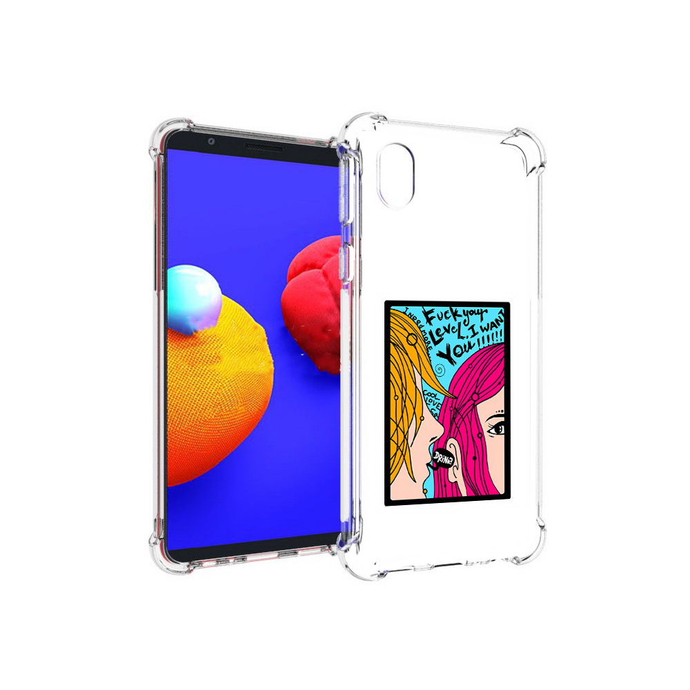 

Чехол MyPads Tocco для Samsung Galaxy A01 Core Выпьем (PT151825.477.51), Прозрачный, Tocco