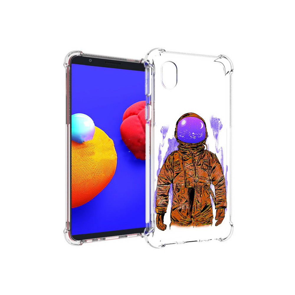

Чехол MyPads Tocco для Samsung Galaxy A01 Core нарисованный мужчина в скафандре, Прозрачный, Tocco