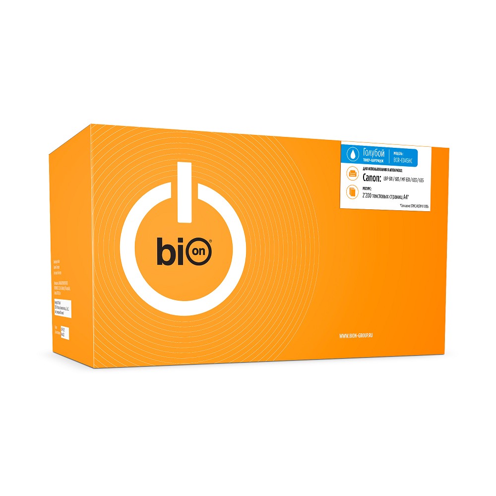 Картридж для лазерного принтера Bion (BCR-C045HC) голубой, совместимый