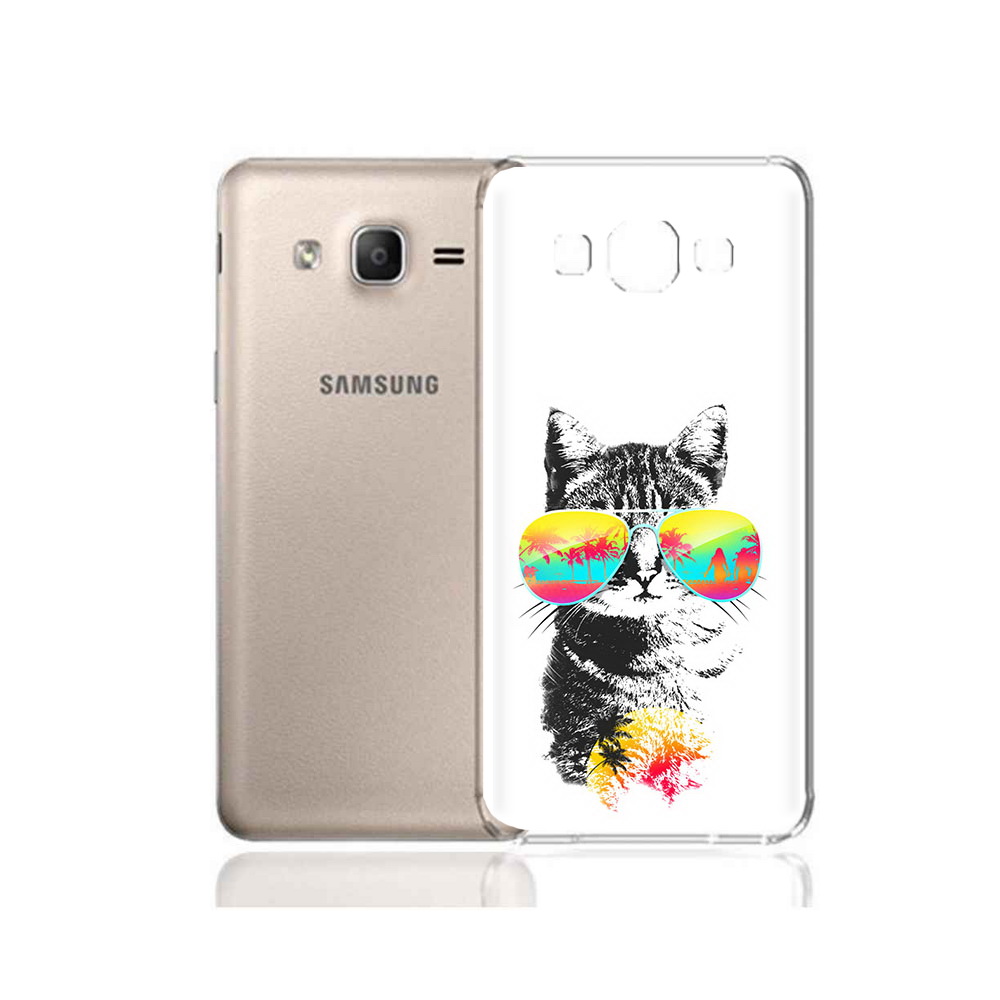 

Чехол MyPads Tocco для Samsung Galaxy A7 (2015) крутой кот (PT11625.595.425), Прозрачный, Tocco