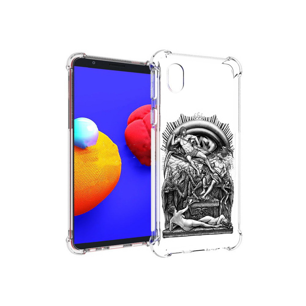 

Чехол MyPads Tocco для Samsung Galaxy A01 Core оракул черно белый (PT151825.477.528), Прозрачный, Tocco