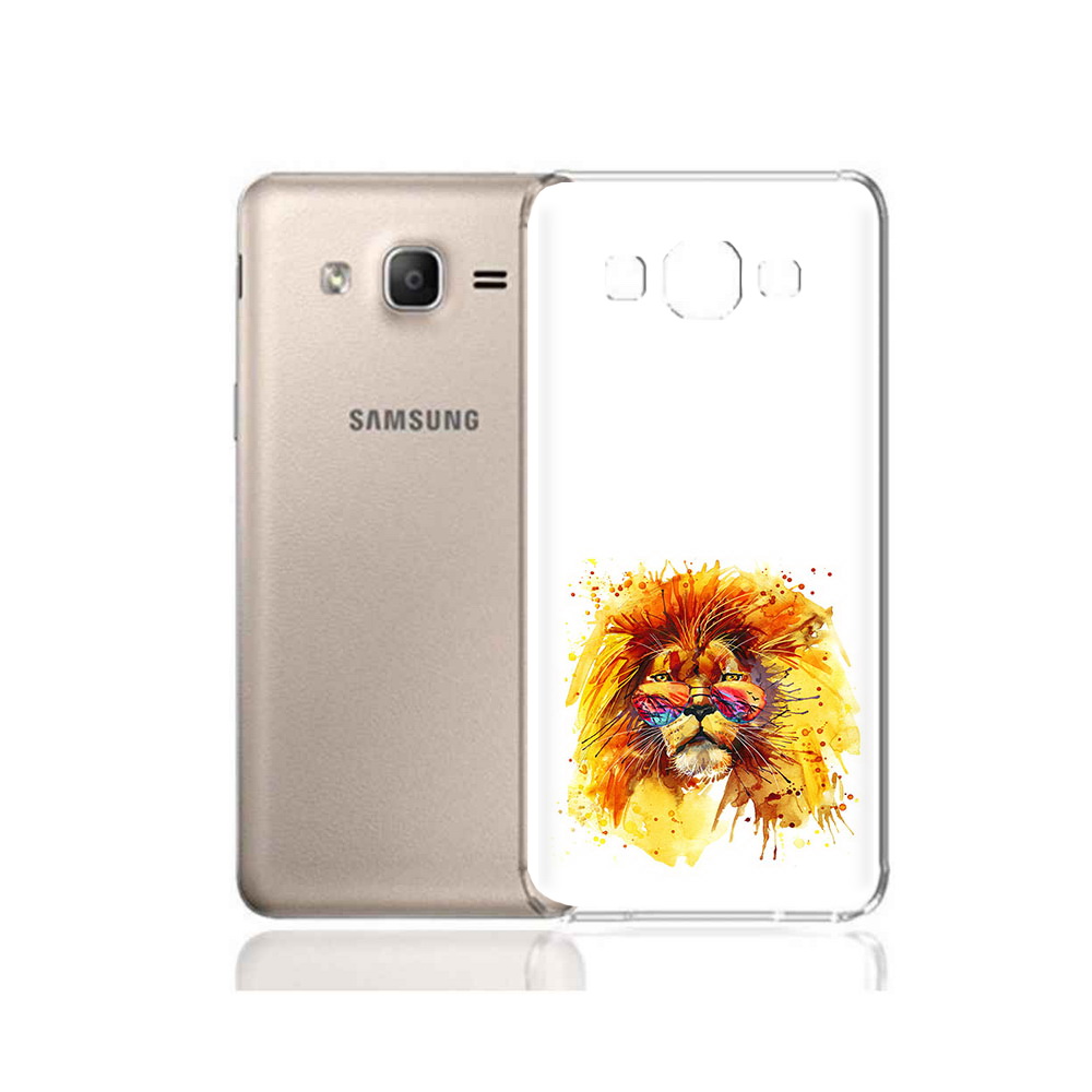 

Чехол MyPads Tocco для Samsung Galaxy A7 (2015) лев в очках (PT11625.595.436), Прозрачный, Tocco
