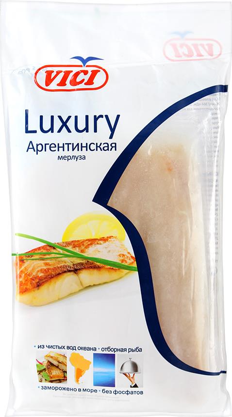 

Мерлуза аргентинская Vici Luxury свежемороженая без кожи филе 600 г