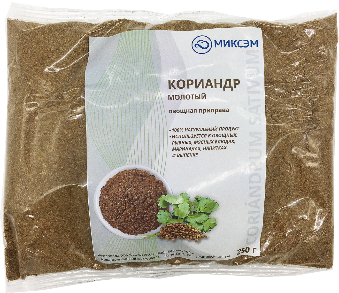 

Миксэм Кориандр (молотый), 250 г
