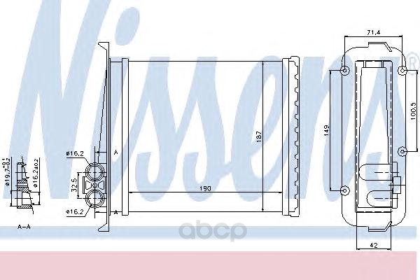 Радиатор Печки 73640 Nissens 73640