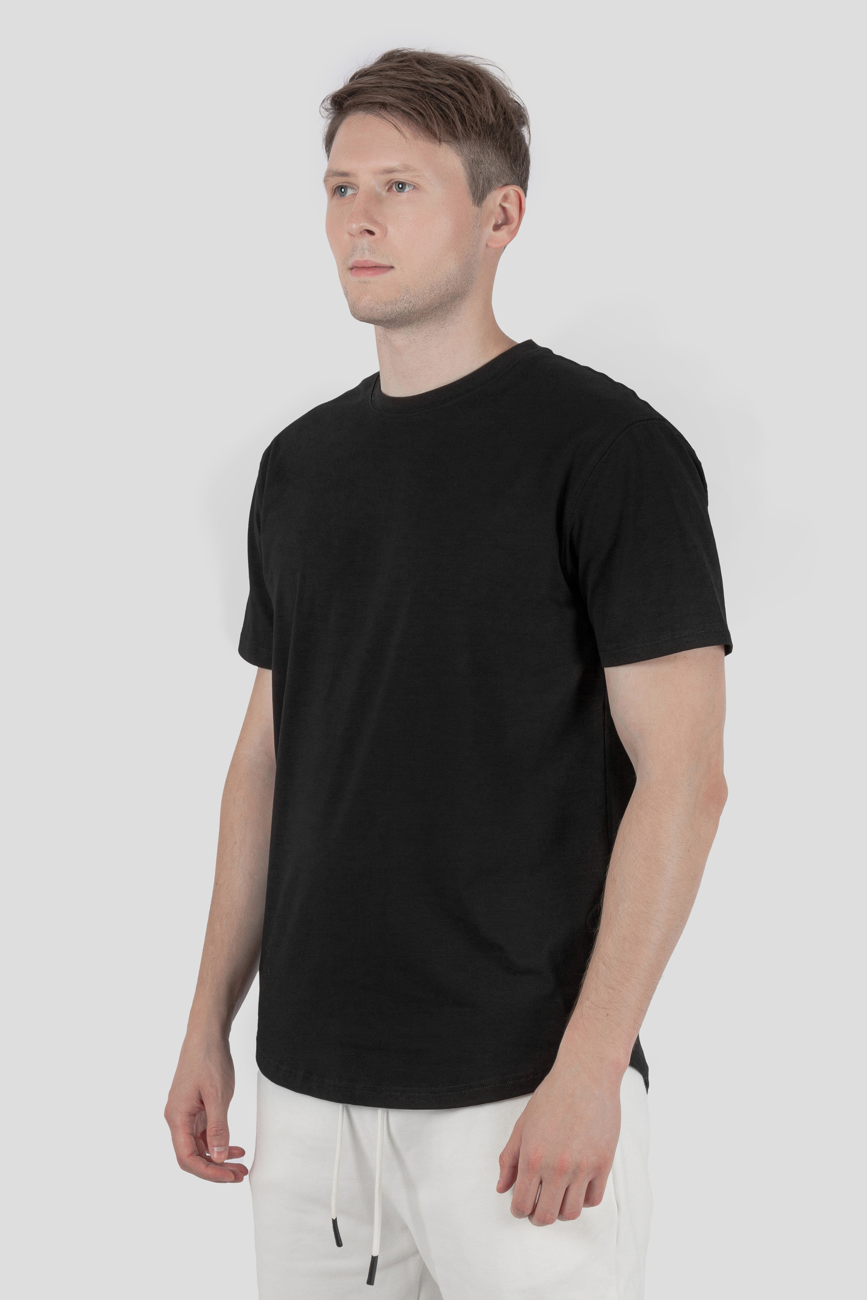 

Футболка мужская BATSON Fit черная XL, Черный, Fit