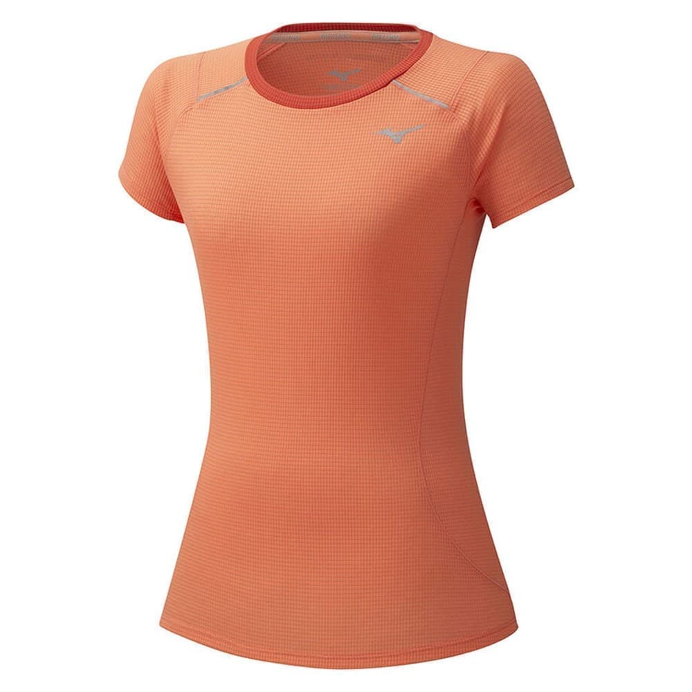 

Футболка женская Mizuno J2GA0713-61 оранжевая XS, Оранжевый, J2GA0713-61