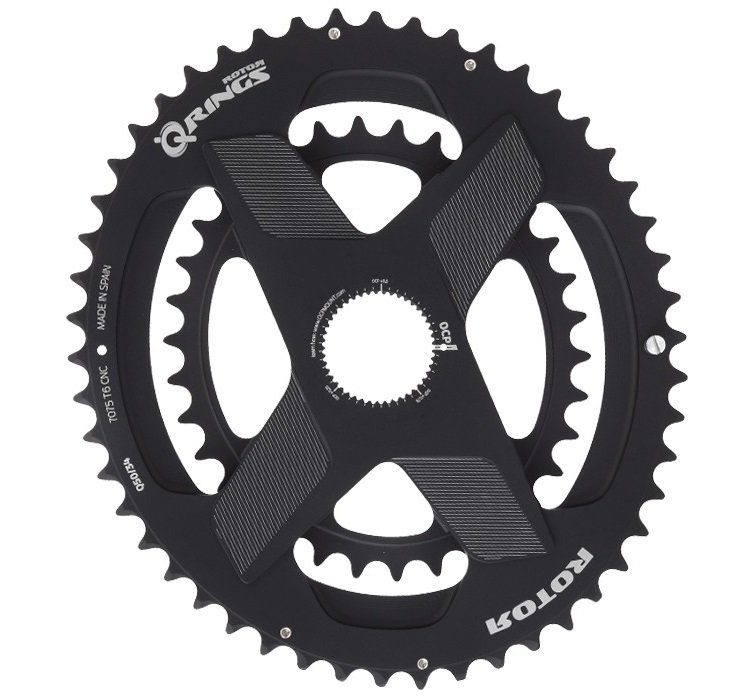 

Звезда Rotor Chainring Q Rings Direct Mount 53/39t Black C01-039-08010-0, Q-ring