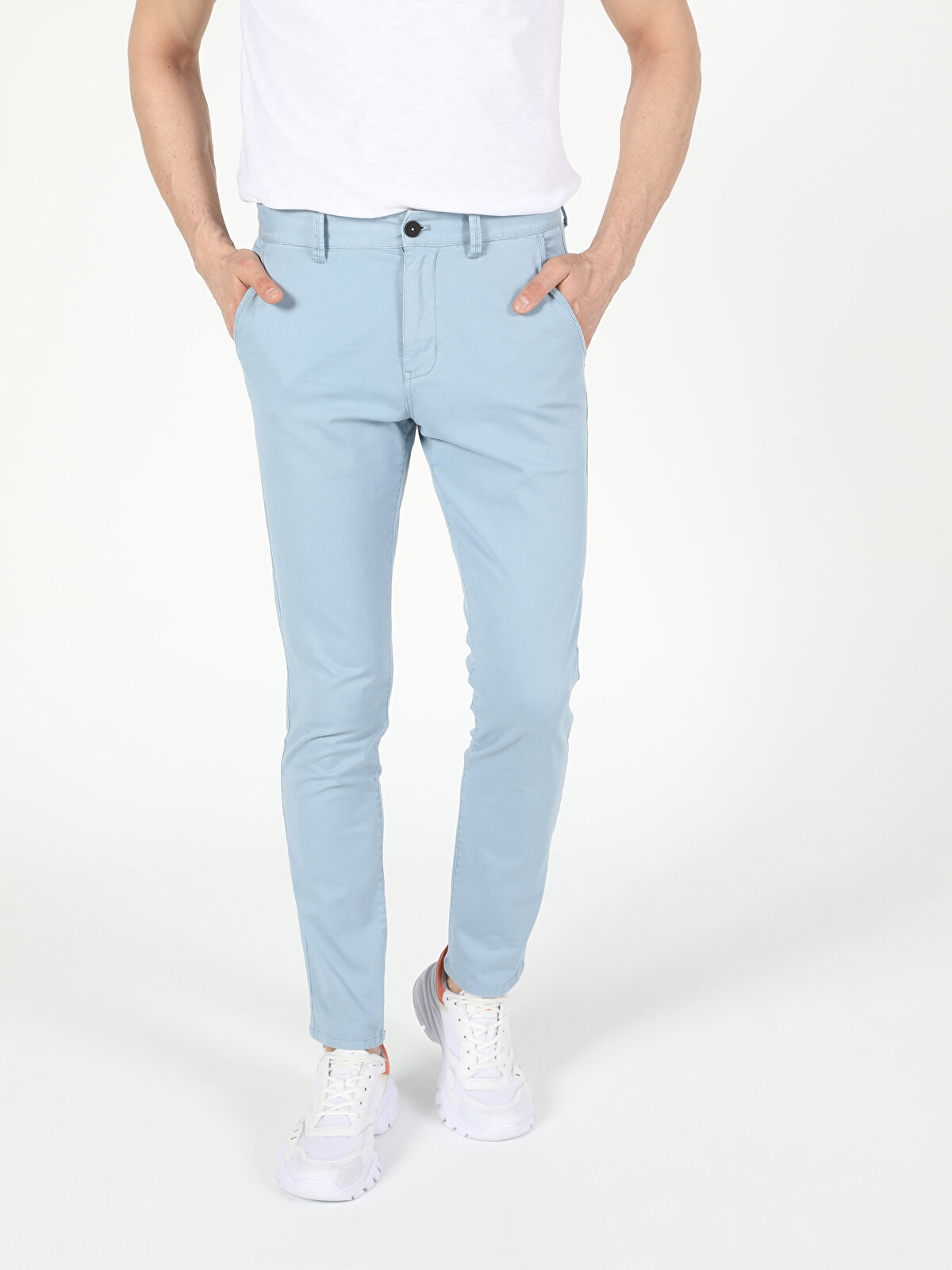 

Брюки мужские Colins CL1049749_Q1.V1BL голубые 33-34 INT, CL1049749_Q1.V1BL