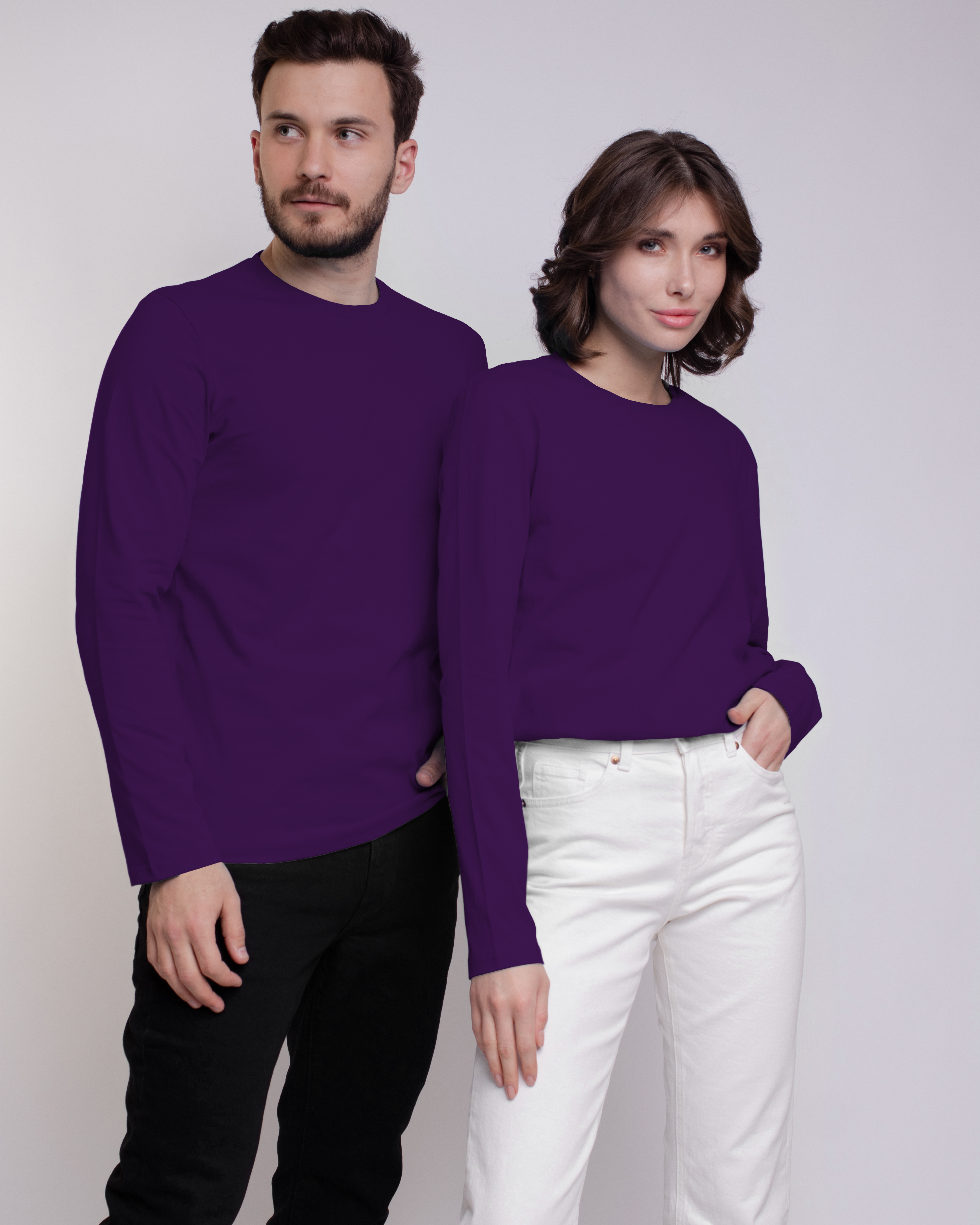 

Лонгслив унисекс Uzcotton UZ-M-L фиолетовый 42-44\XS, UZ-M-L