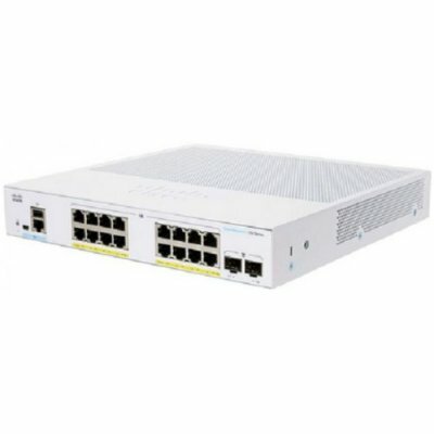 

Коммутатор Cisco CBS250 Smart 16-port GE, PoE, 2x1G SFP