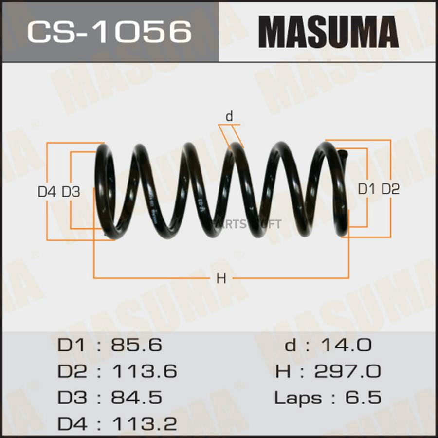 

Пружина подвески MASUMA front MARKII/ JZX110