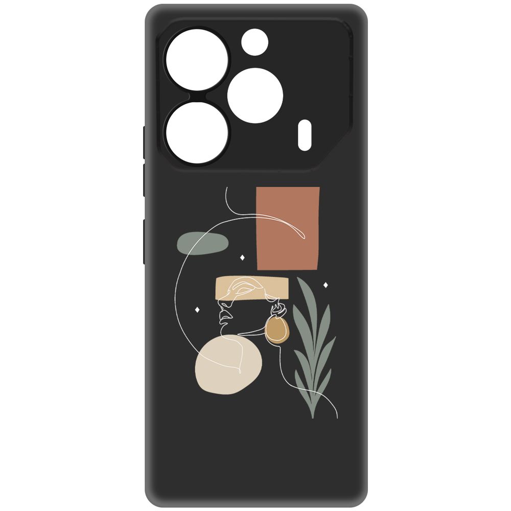 

Чехол-накладка Krutoff Soft Case Элегантность для TECNO Pova 6 черный