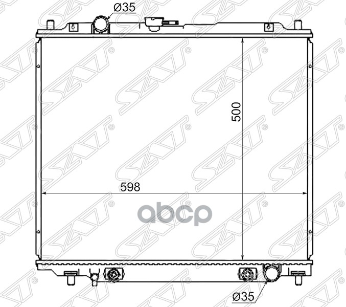 

Радиатор Mitsubishi Pajero 2.8 4m40 91-99 Diesel Sat арт. MC0006-2.8