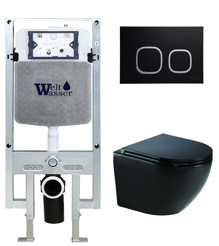 

Унитаз с инсталляцией WeltWasser AMBERG 497 ST + MERZBACH 041 XL MT-BL + AMBERG RD-BL