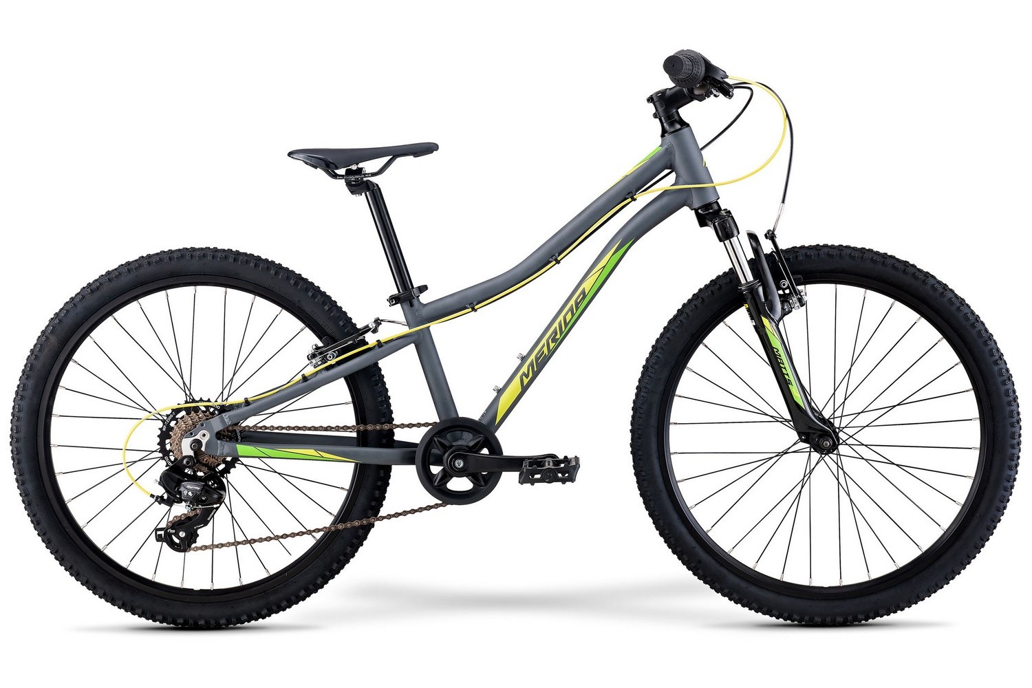 

Велосипед Merida Matts J24 Eco (2022) matt cool grey/green yellow, Серый
