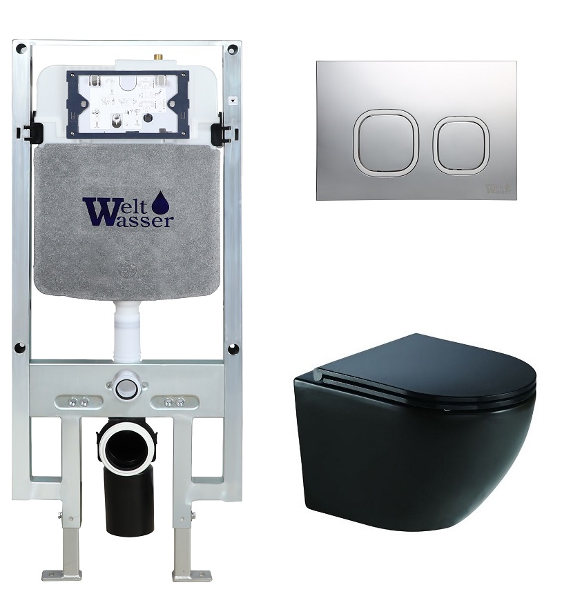 

Унитаз с инсталляцией WeltWasser AMBERG 497 ST + MERZBACH 041 XL MT-BL + AMBERG RD-CR